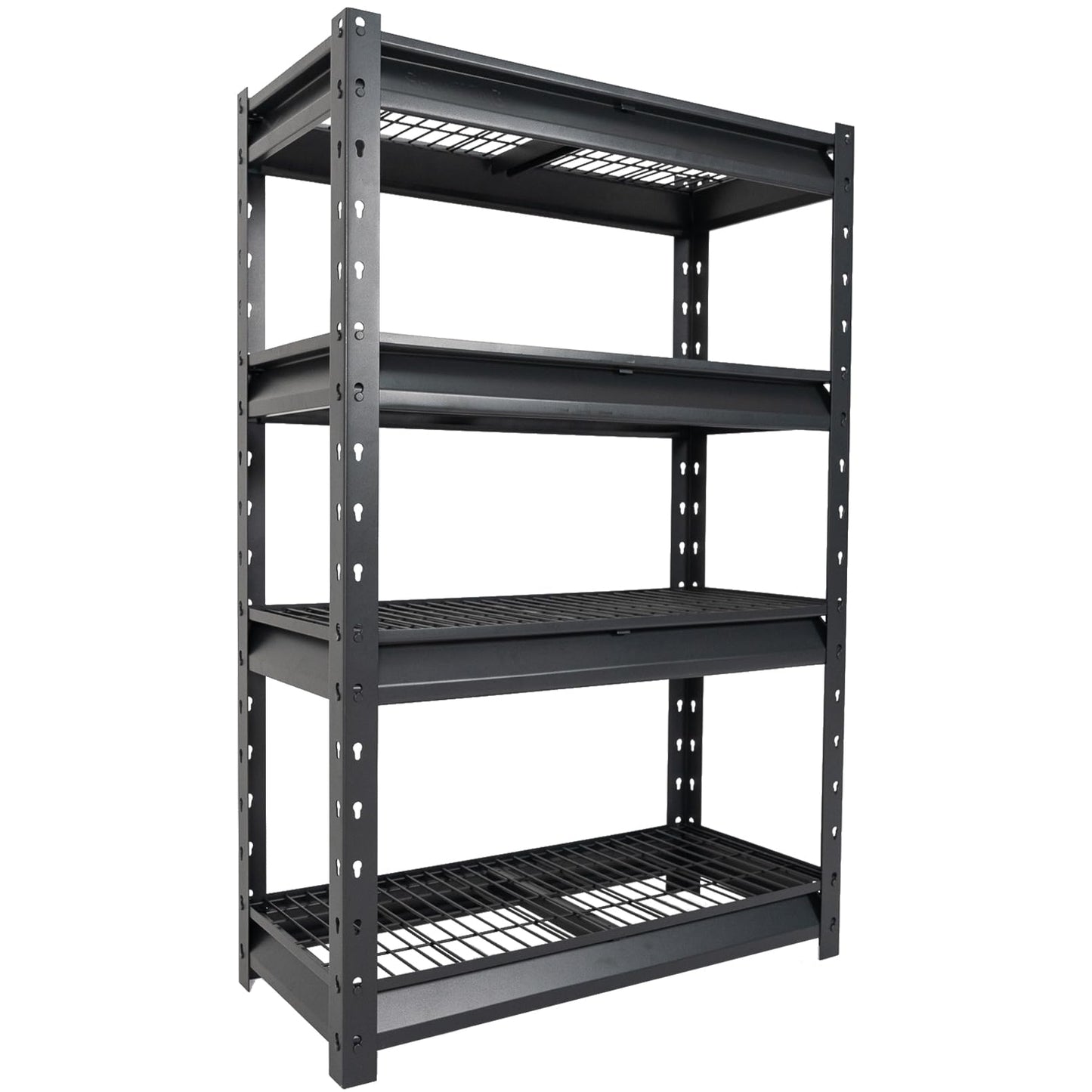 Shuntong The Atlas Shelving 36" W Garage Shelving Heavy Duty Loads 6000LBS, 4 Tier Metal Storage Shelves, Adjustable Industrial Rack for Warehouse Basement Pantry, 36" W x 14" D x 54" H