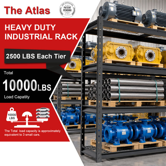 ATLAS 7304K — 77" Ultra-Wide 4-Tier Garage Shelving