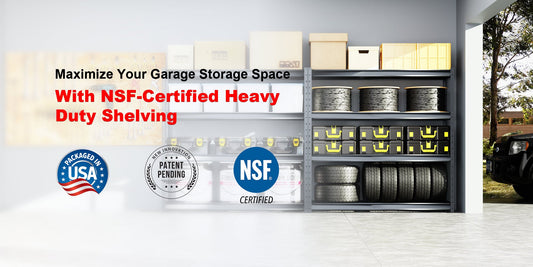 Maximize Your Garage Storage Space with NSF-Certified Heavy Duty Shelving
