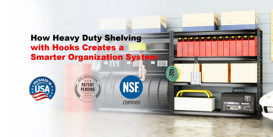 How Heavy Duty Shelving with Hooks Creates a Smarter Organization System