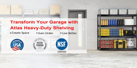 Transform Your Garage with Atlas Heavy-Duty Shelving