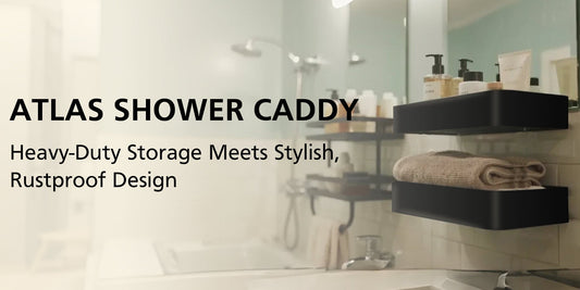 Atlas Shower Caddy: Heavy-Duty Storage Meets Stylish, Rustproof Design