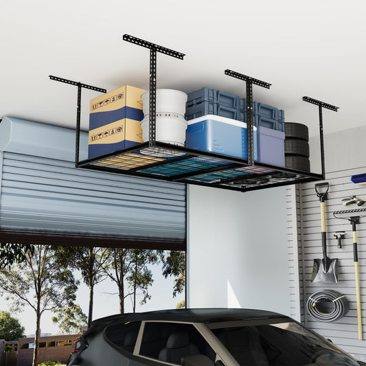 Maximize Your Garage Space with the Atlas 4 x 8 Pro Overhead Storage Rack