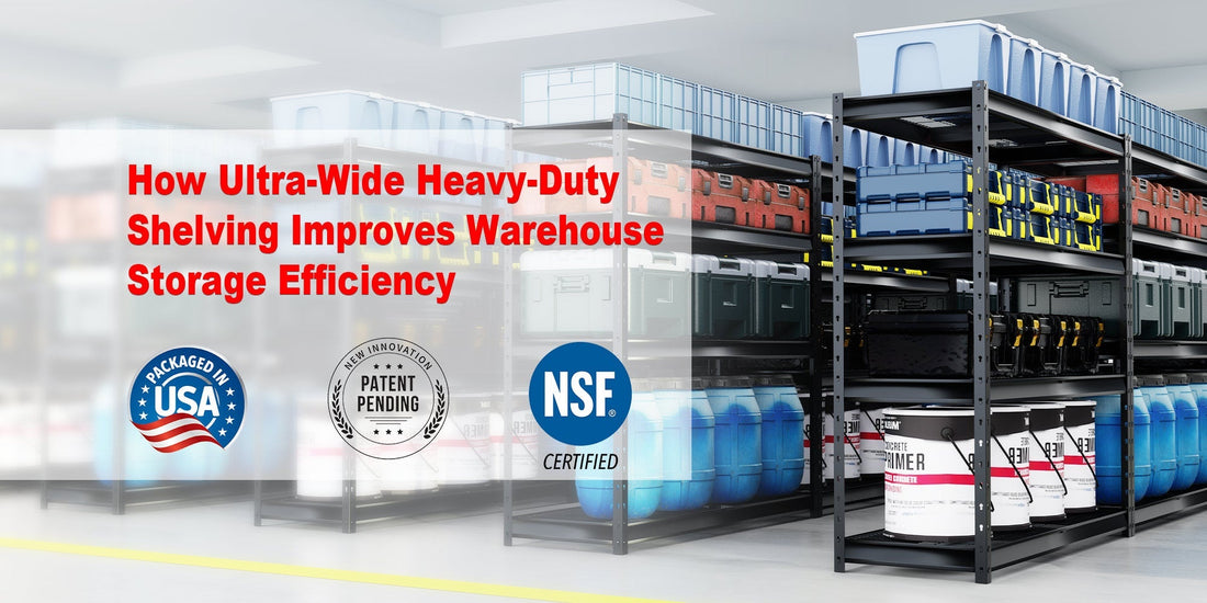 How Ultra-Wide Heavy-Duty Shelving Improves Warehouse Storage Efficiency