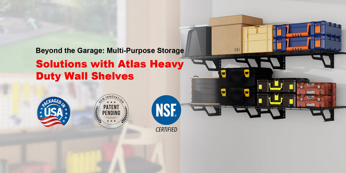 Beyond the Garage: Multi-Purpose Storage Solutions with Atlas Heavy Duty Wall Shelves