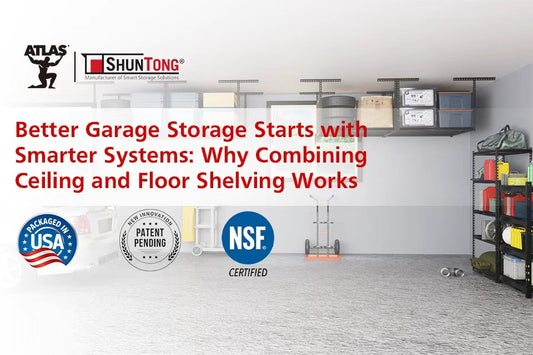 Better Garage Storage Starts with Smarter Systems: Why Combining Ceiling and Floor Shelving Works
