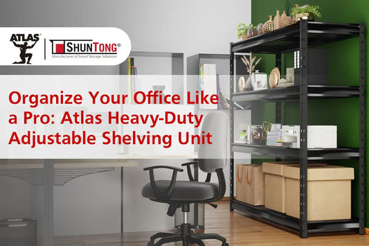 Organize Your Office Like a Pro: Atlas Heavy-Duty Adjustable Shelving Unit