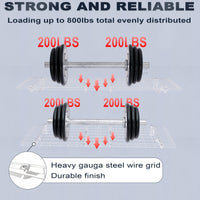 The Atlas 2-Pack 2x3（2x6） ft Garage Wall Shelves, 400lbs Heavy Duty Garage Shelving Wall Mounted, 24"x36" Metal Floating Shelf Storage Rack, White