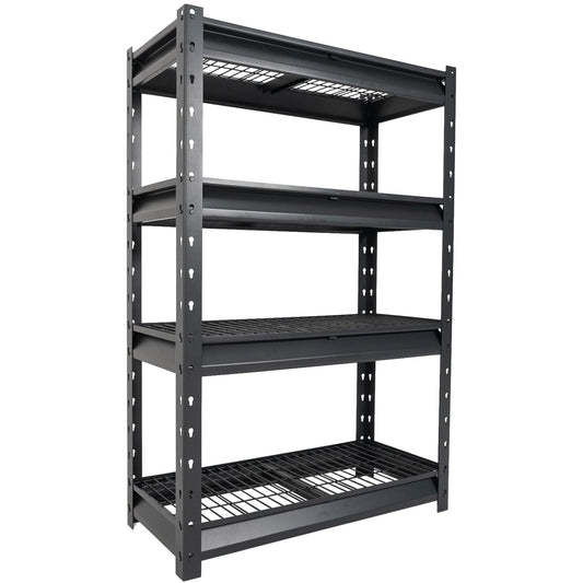 The Atlas 36" W Garage Shelving Heavy Duty Loads 6000LBS, 4 Tier Metal Storage Shelves, Adjustable Industrial Rack for Warehouse Basement Pantry, 36" W x 14" D x 54" H