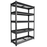 The Atlas 48" W Heavy Duty Garage Shelving Load 10000lbs, 5 Tier Wire Deck Metal Storage Shelves, Adjustable Industrial Rack 48" W x 18" D x 72" H