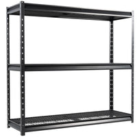 Shuntong The Atlas Shelving 72 H Metal Garage Shelving Unit, 3-Tier Heavy Duty Storage Shelves, 7500 LBS Load Capacity, Industrial Steel Shelf Rack, 77”W x 24”D x 72”H