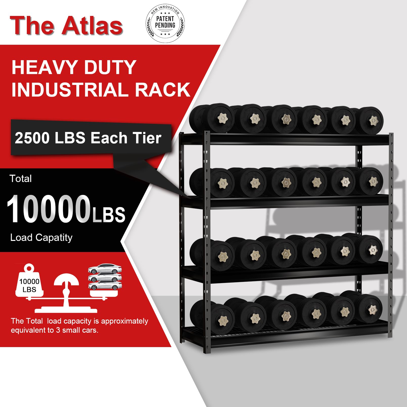 10,000LBS Capacity – Atlas Shelving