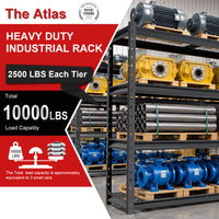 ATLAS 7304K — 77" Ultra-Wide 4-Tier Garage Shelving