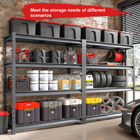 ATLAS 7304K — 77" Ultra-Wide 4-Tier Garage Shelving